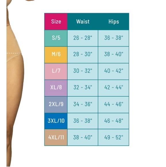 Underwear brief seamless shape enhancing back moisture wick soft no muffin top - Picture 8 of 13